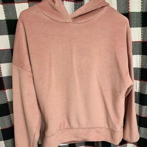 Faux pink fashion nova hoodie